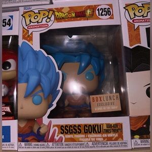 Funko Pop Animation Dragonball Super SSGSS Goku #1256 GITD Boxlunch Exclusive